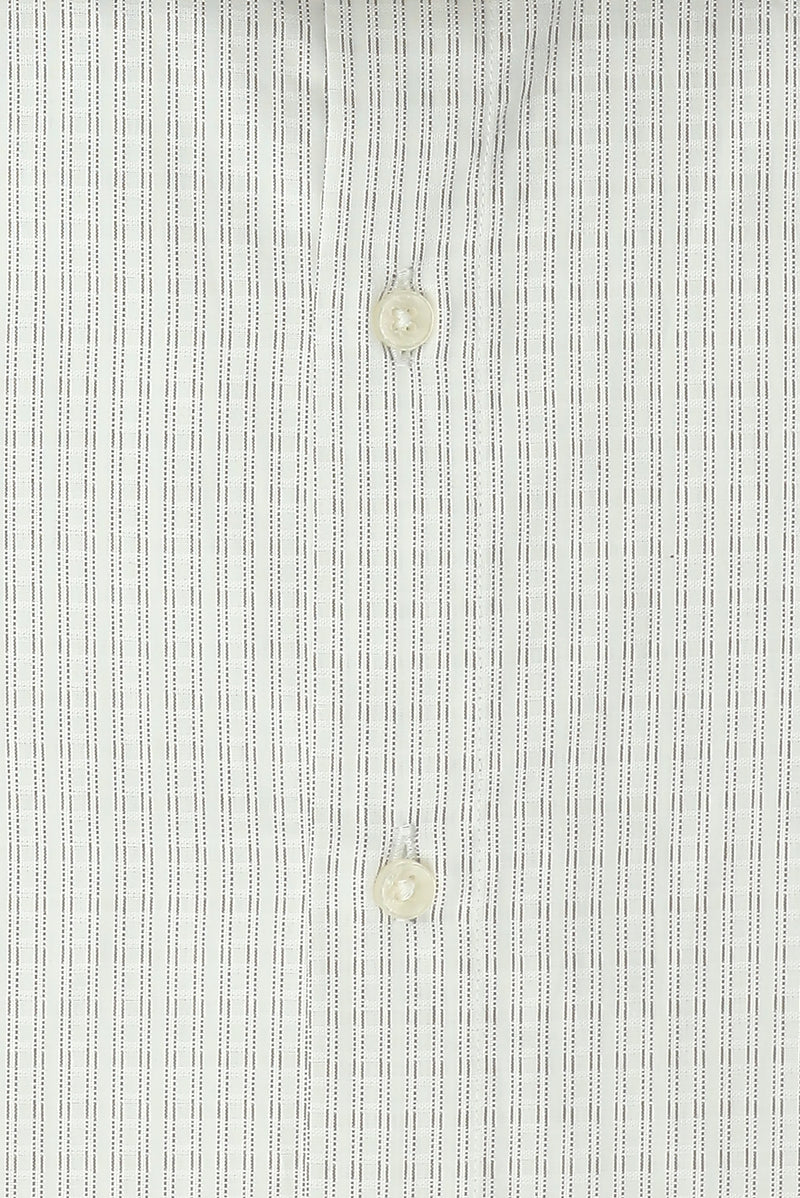 Koyu Kahve Uzun Kol Klasik Desenli Pamuk Gömlek