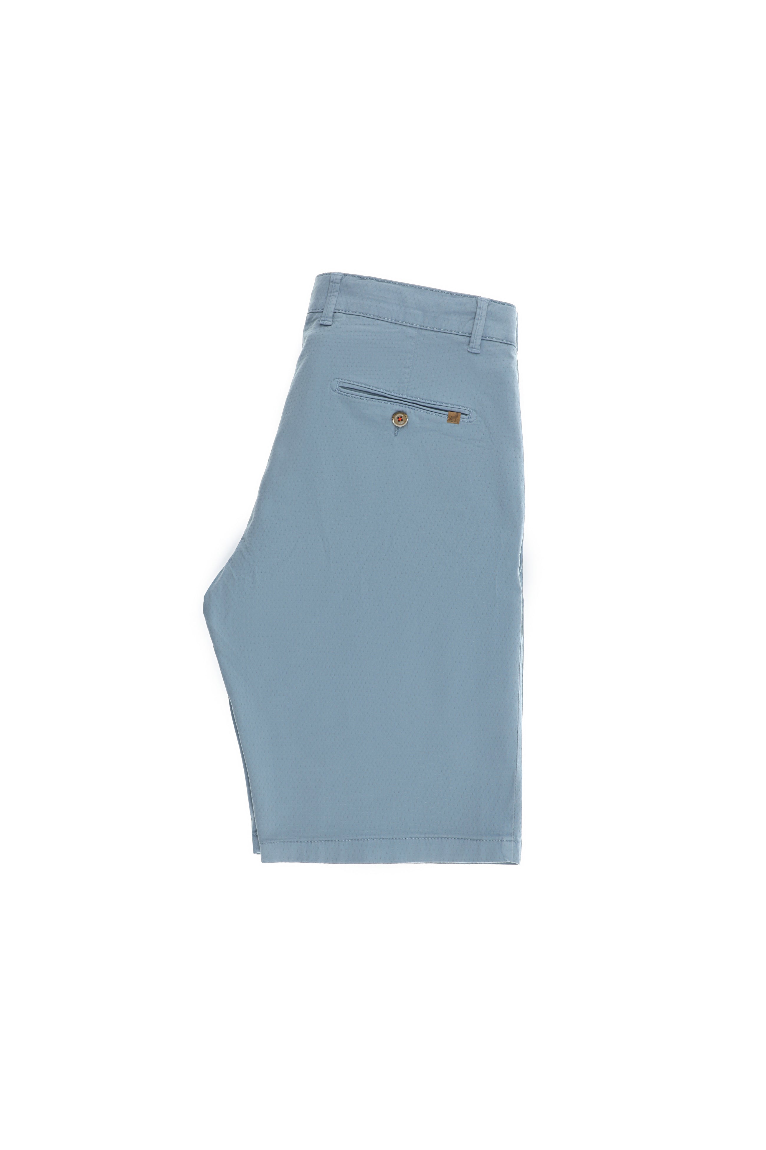 Havacı Mavi Regular Fit Likralı Bermuda Şort