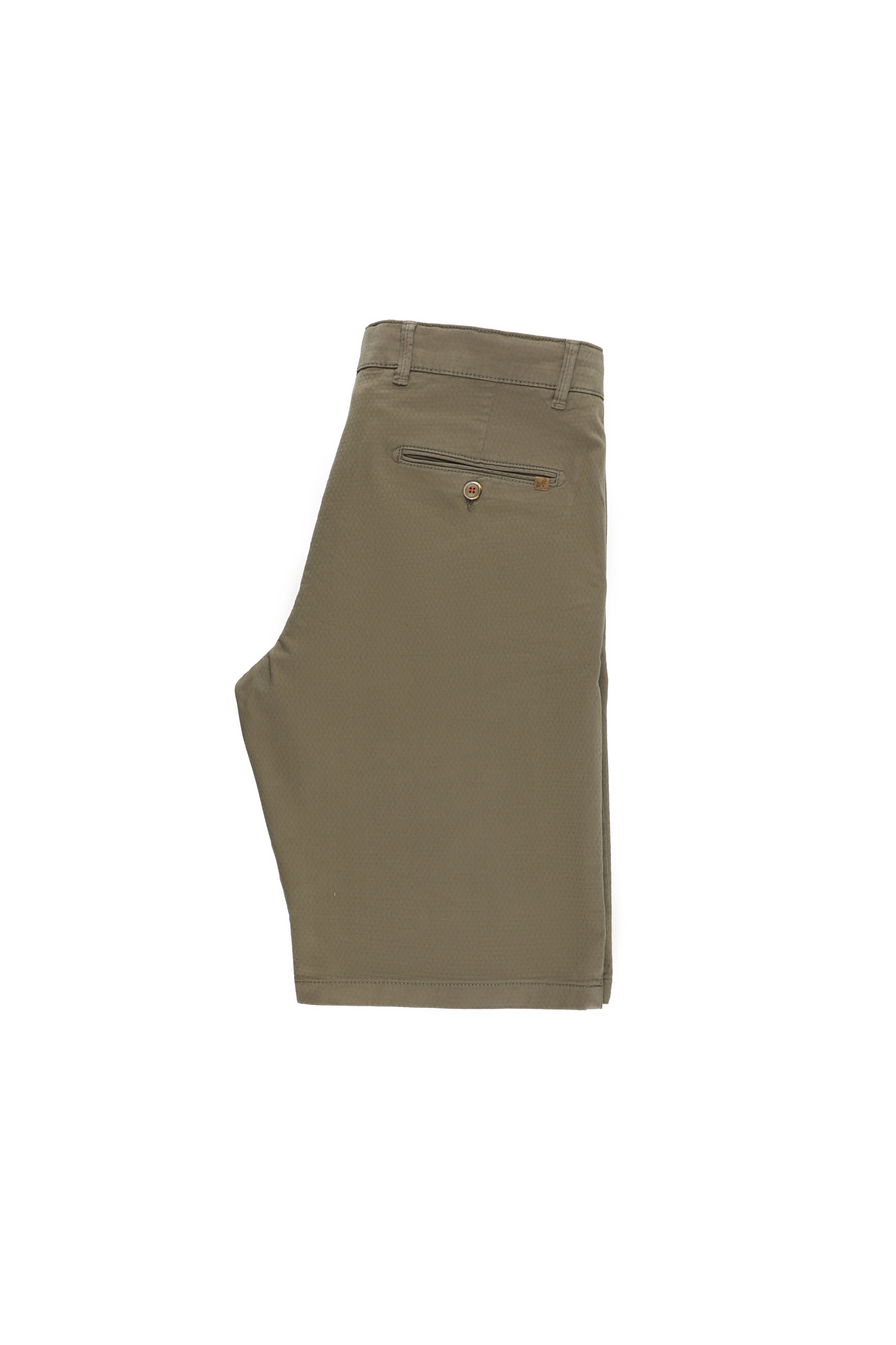 Orta Kahve Regular Fit Likralı Bermuda Şort