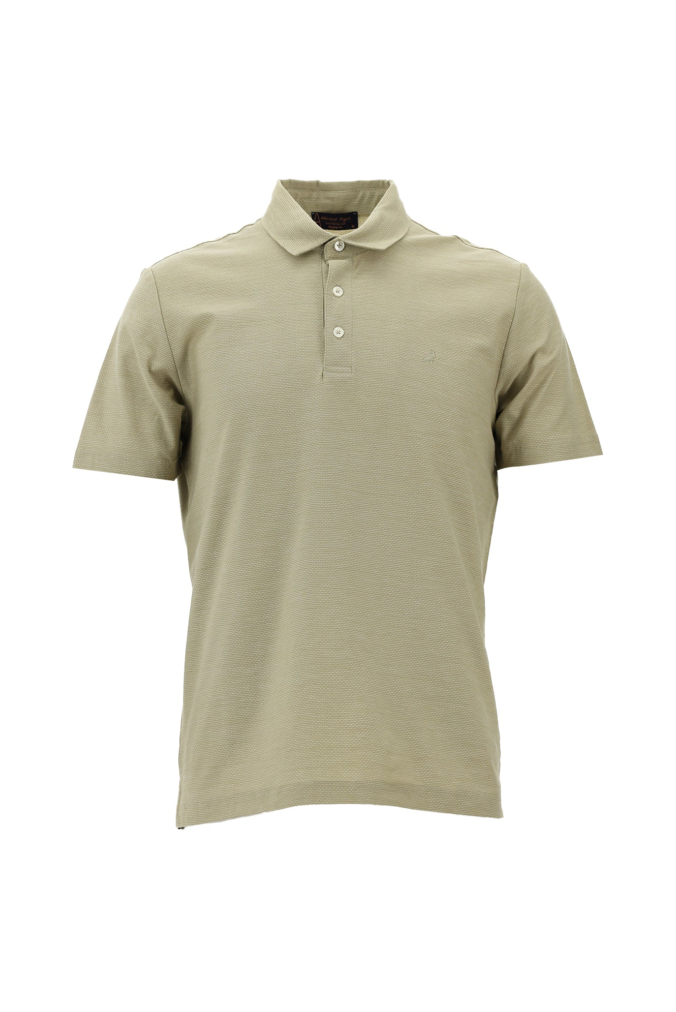 Orta Vizon Regular Fit Desenli Nakışlı Merserize Pamuk Polo Yaka T-shirt