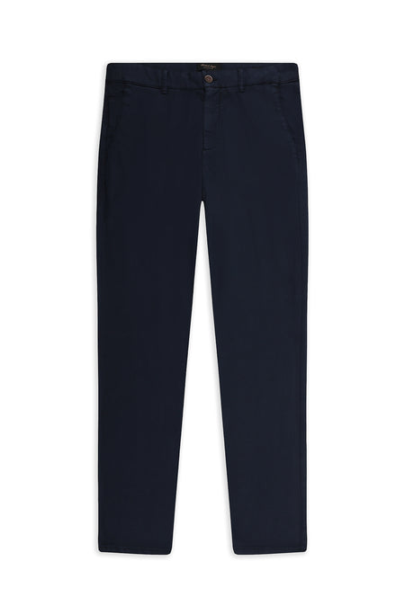 Koyu Lacivert Relaxed Fit Rahat Kesim Lyocell Karışımlı Kanvas / Chino Pantolon