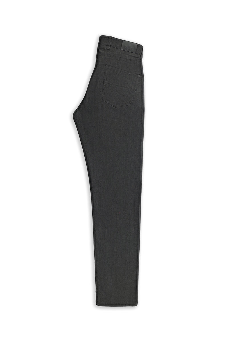 Siyah Regular Fit Likralı Kanvas / Chino Pantolon