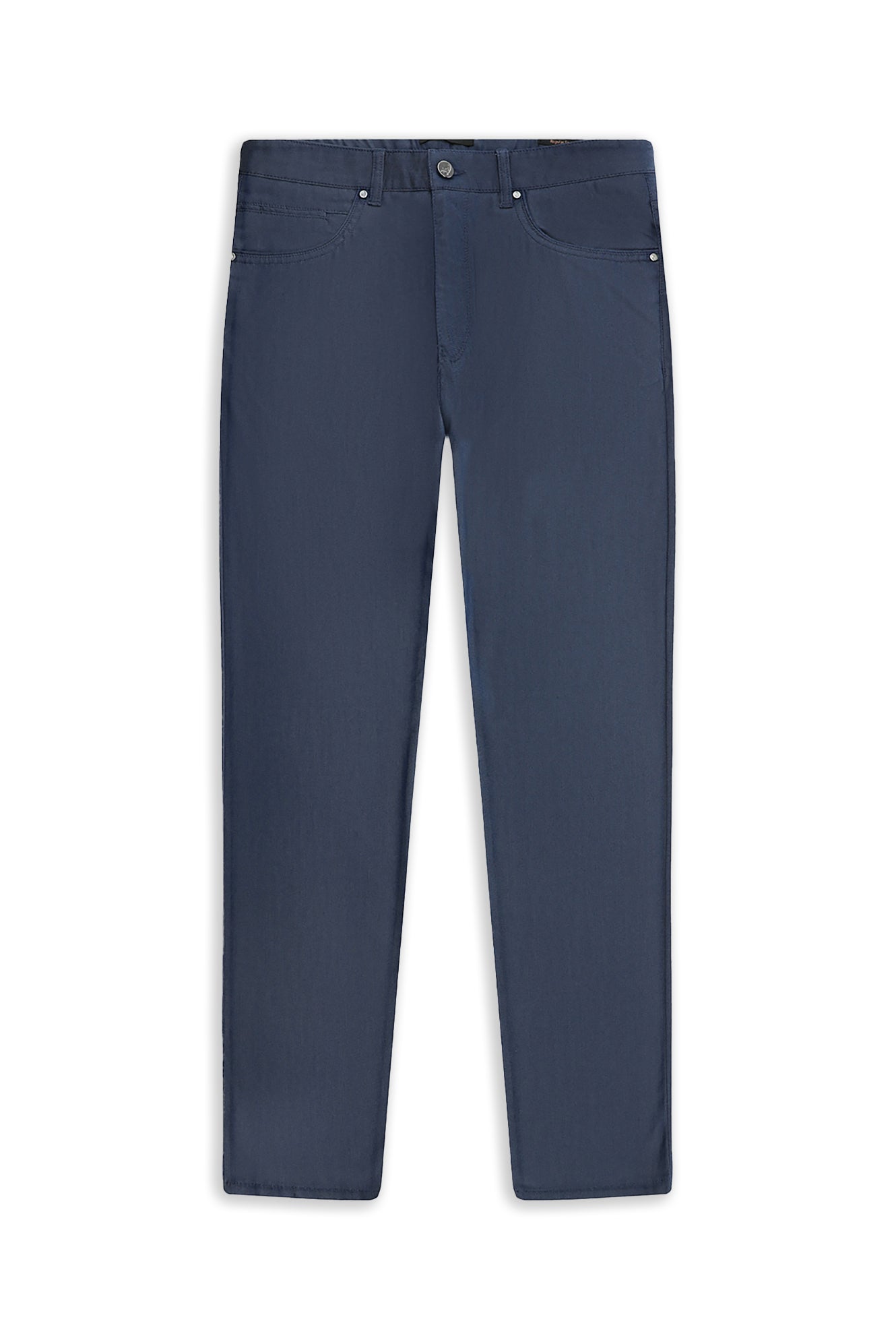 İndigo Regular Fit Likralı Kanvas / Chino Pantolon