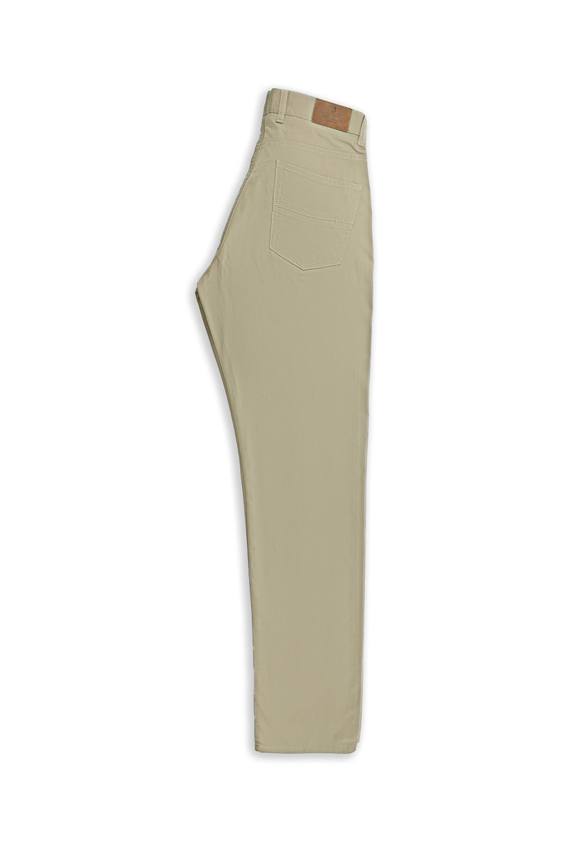Açık Bej Regular Fit Likralı Kanvas / Chino Pantolon