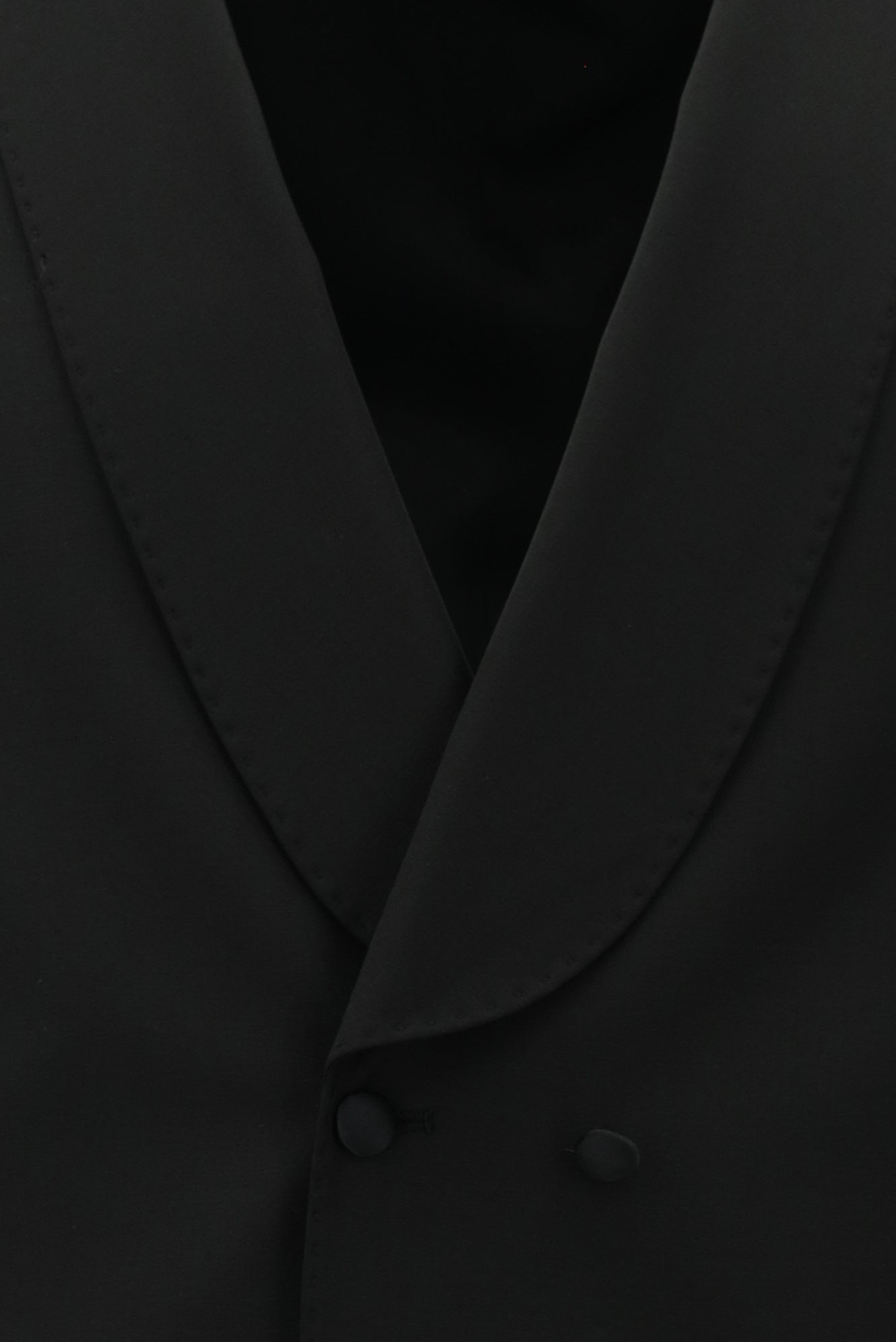 Siyah Yünlü Klasik Kruvaze Yelek