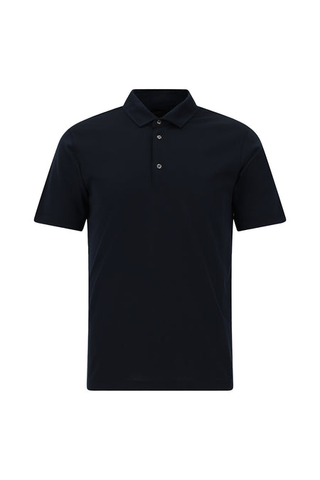 Koyu Lacivert Regular Fit Pamuklu Polo Yaka T-shirt