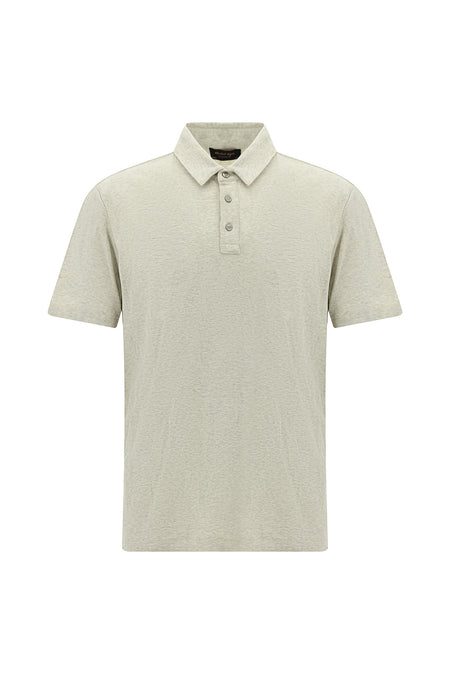 Taş Regular Fit Desenli Merserize Pamuk Polo Yaka T-shirt
