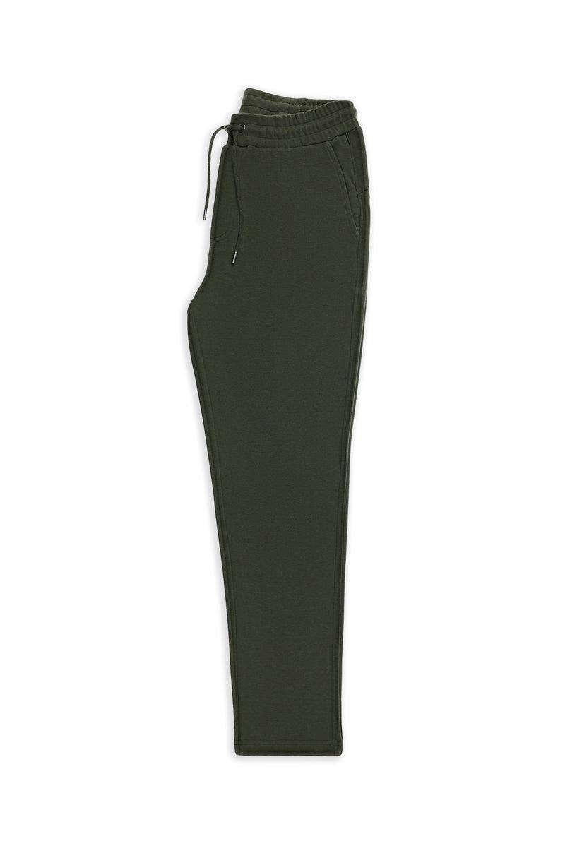 Koyu Haki Regular Fit Pamuklu Sweatpant / Eşofman Altı