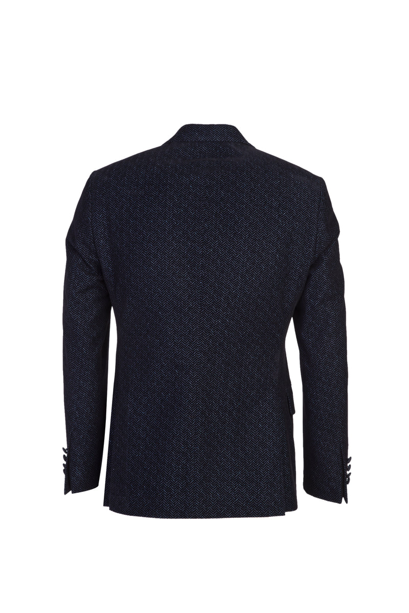 Lacivert Slim Fit Dar Kesim Smokin & Damatlık