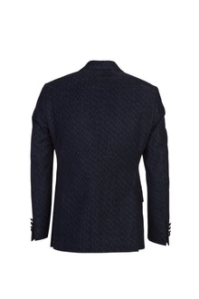 Lacivert 7 Drop Slim Fit Dar Kesim Mono Yaka ?pek Kar???ml? Smokin & Damatl?k-Abdullah Ki??l?