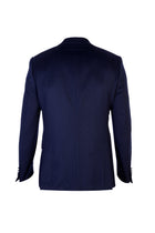 Lacivert Slim Fit Dar Kesim Kaşmir Ceket
