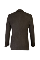 Koyu Yesil 7 Drop Slim Fit Dar Kesim Yünlü Desenli Spor Ceket-Abdullah Ki??l?