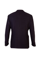 Siyah İtalyan Slim Fit Dar Kesim Yünlü Kuşgözü Ceket