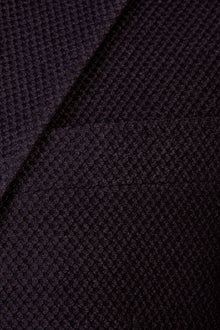 Siyah İtalyan Regular Fit Yünlü Kuşgözü Ceket