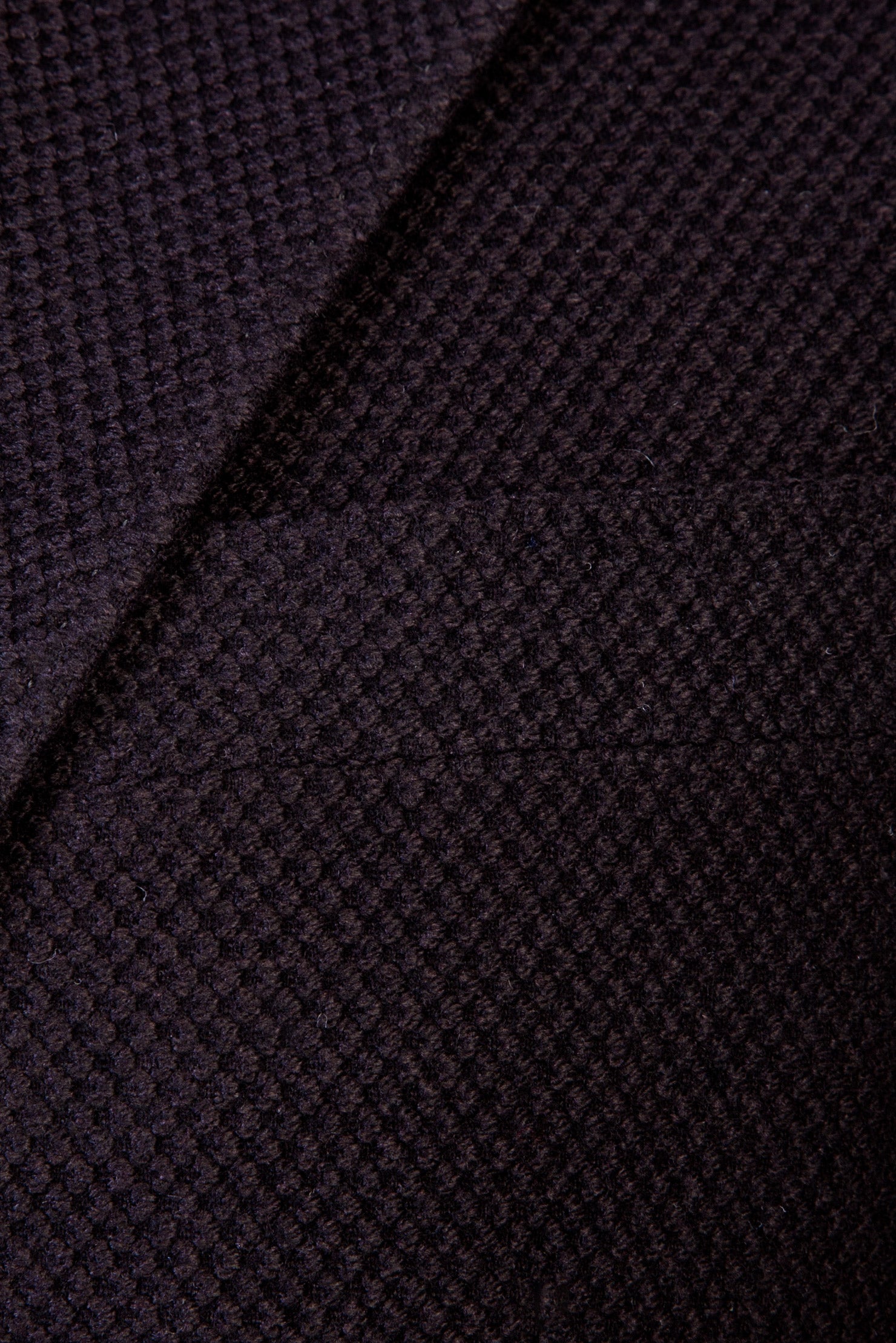 Siyah İtalyan Slim Fit Dar Kesim Yünlü Kuşgözü Ceket