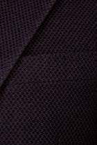 Siyah ?talyan 7 Drop Slim Fit Dar Kesim Yünlü Ku?gözü ?pek Kar???ml? Ceket-Abdullah Ki??l?