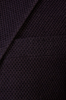 Siyah ?talyan 7 Drop Slim Fit Dar Kesim Yünlü Ku?gözü ?pek Kar???ml? Ceket-Abdullah Ki??l?