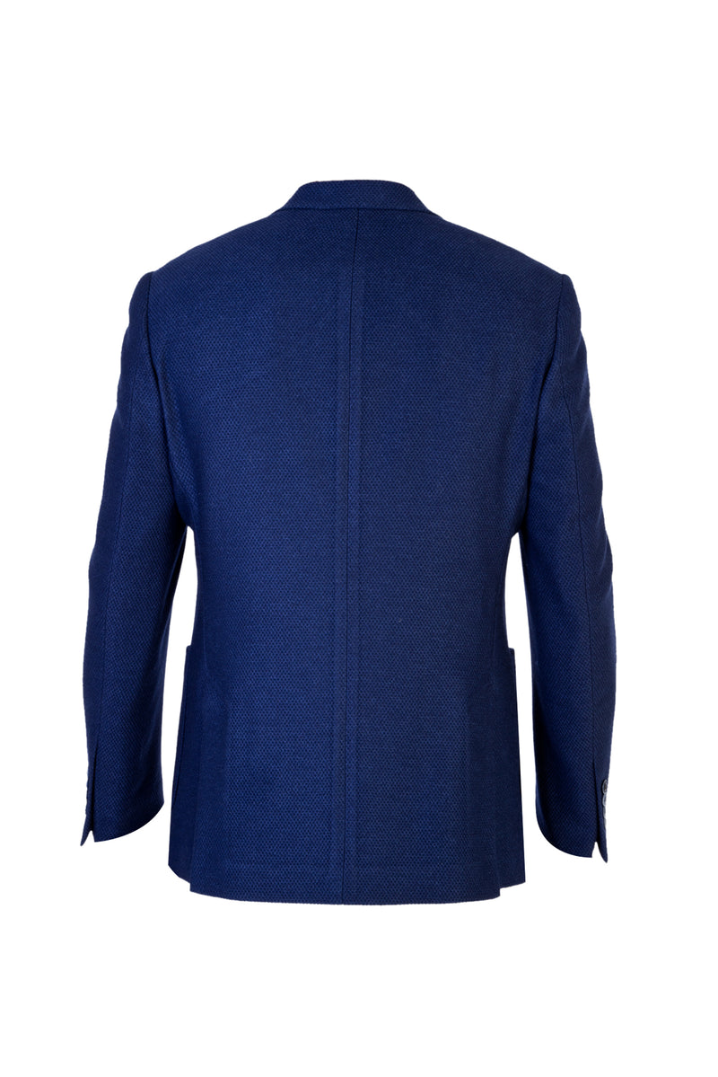 Mavi İtalyan Regular Fit Yünlü Kuşgözü Ceket