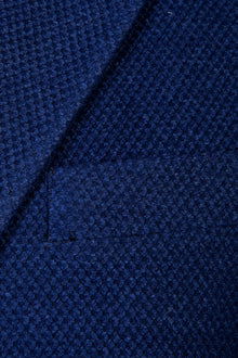 Mavi İtalyan Slim Fit Dar Kesim Yünlü Kuşgözü Ceket