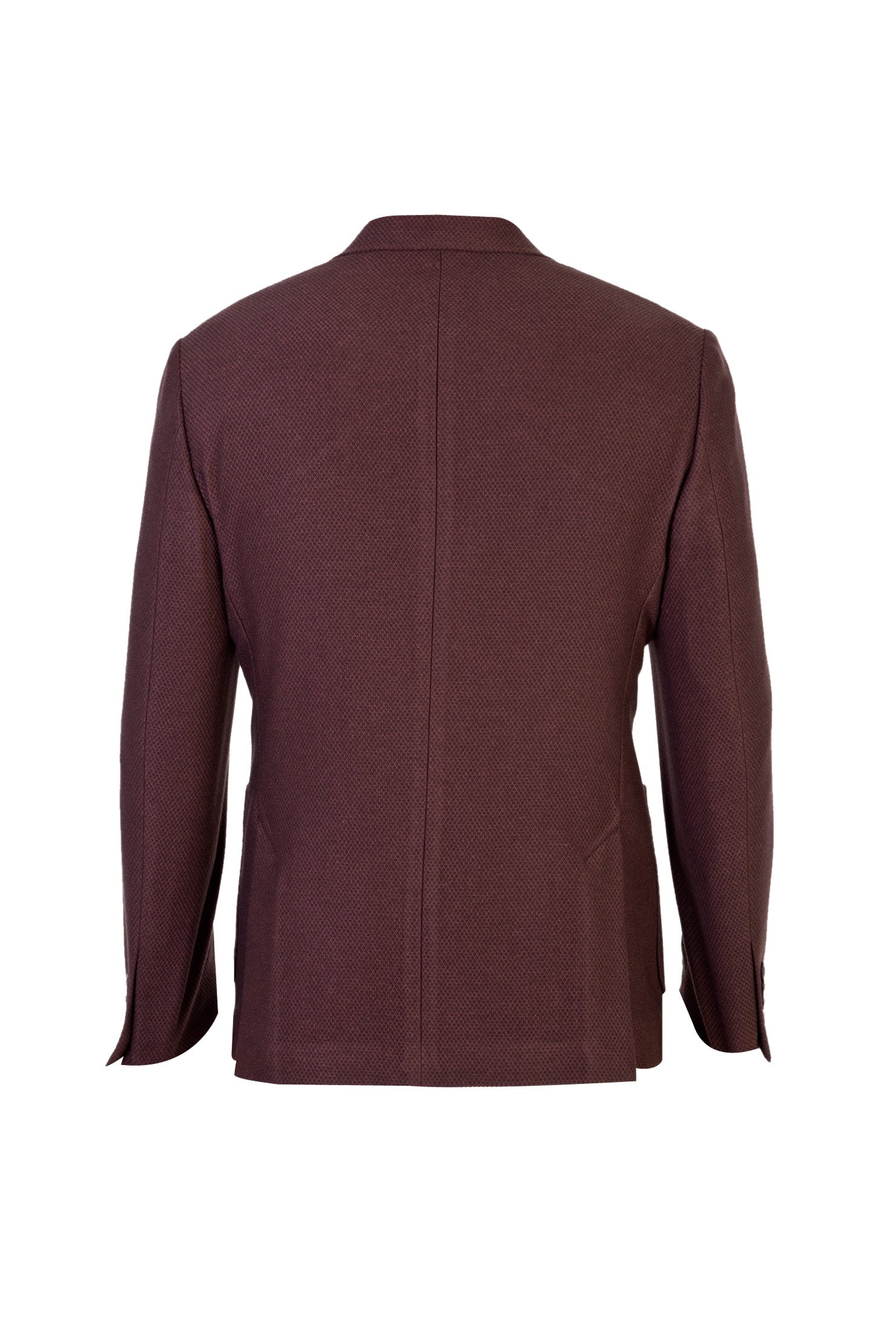 Koyu Kahve İtalyan Slim Fit Dar Kesim Yünlü Kuşgözü Ceket