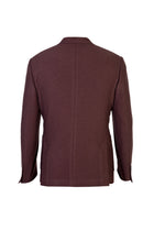 Koyu Kahve ?talyan 7 Drop Slim Fit Dar Kesim Yünlü Ku?gözü ?pek Kar???ml? Ceket-Abdullah Ki??l?