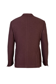Koyu Kahve ?talyan 7 Drop Slim Fit Dar Kesim Yünlü Ku?gözü ?pek Kar???ml? Ceket-Abdullah Ki??l?