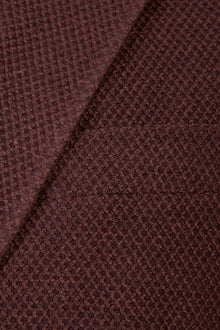 Koyu Kahve Regular Fit İtalyan Yünlü Kuşgözü Ceket