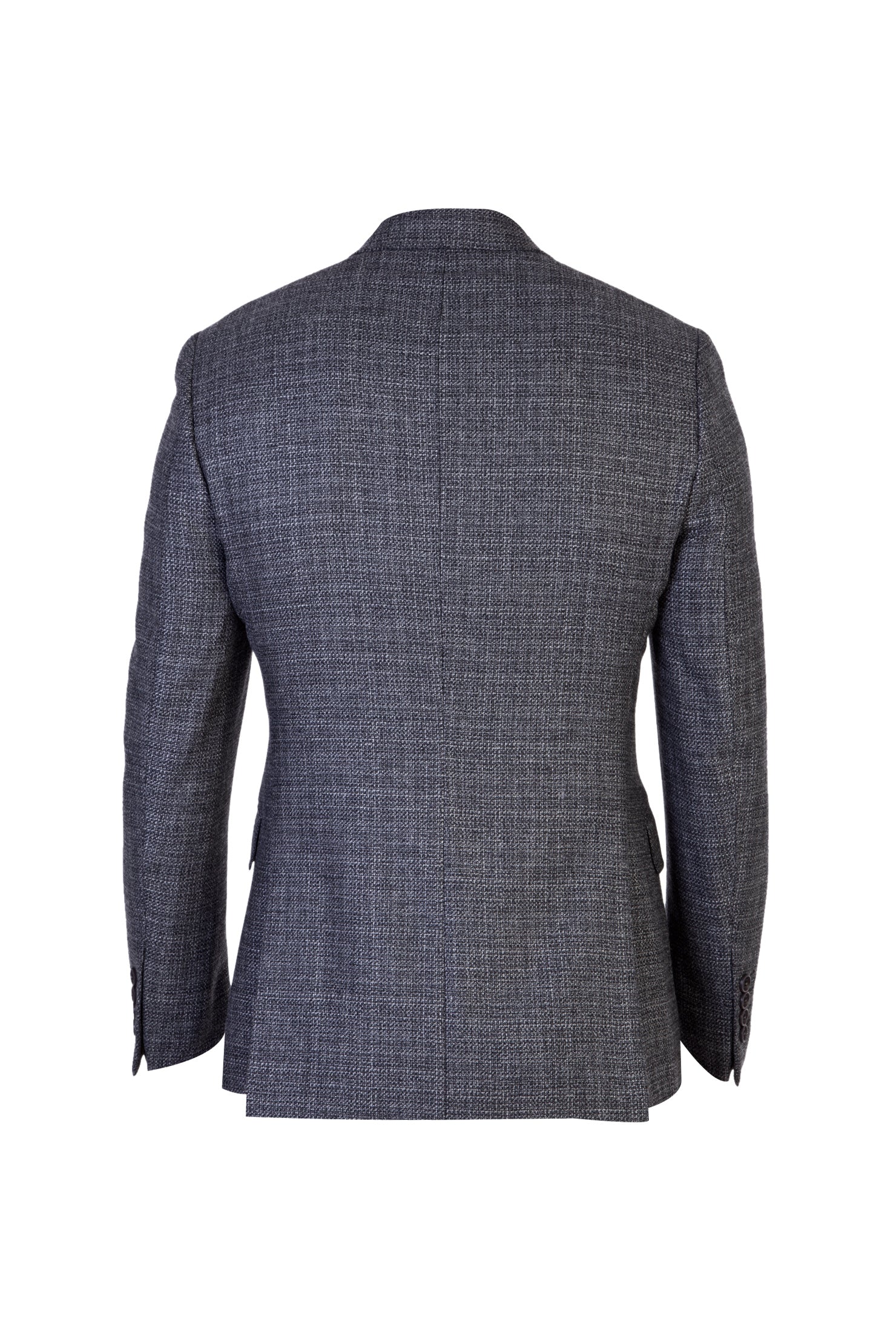 Orta Füme 7 Drop Slim Fit Dar Kesim Yünlü ?talyan Kruvaze Ku?gözü Ceket-Abdullah Ki??l?