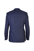 Lacivert 7 Drop Slim Fit Dar Kesim Yünlü ?talyan Kruvaze Ku?gözü Ceket-Abdullah Ki??l?