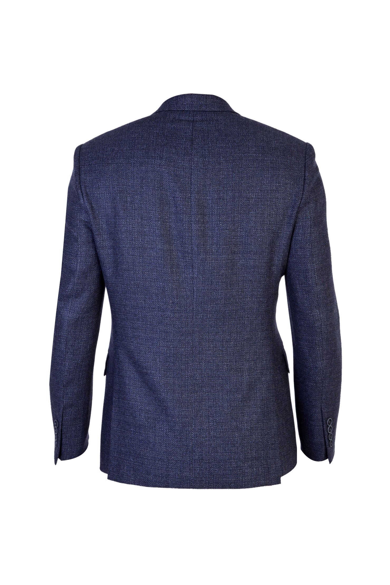 Lacivert 7 Drop Slim Fit Dar Kesim Yünlü ?talyan Kruvaze Ku?gözü Ceket-Abdullah Ki??l?