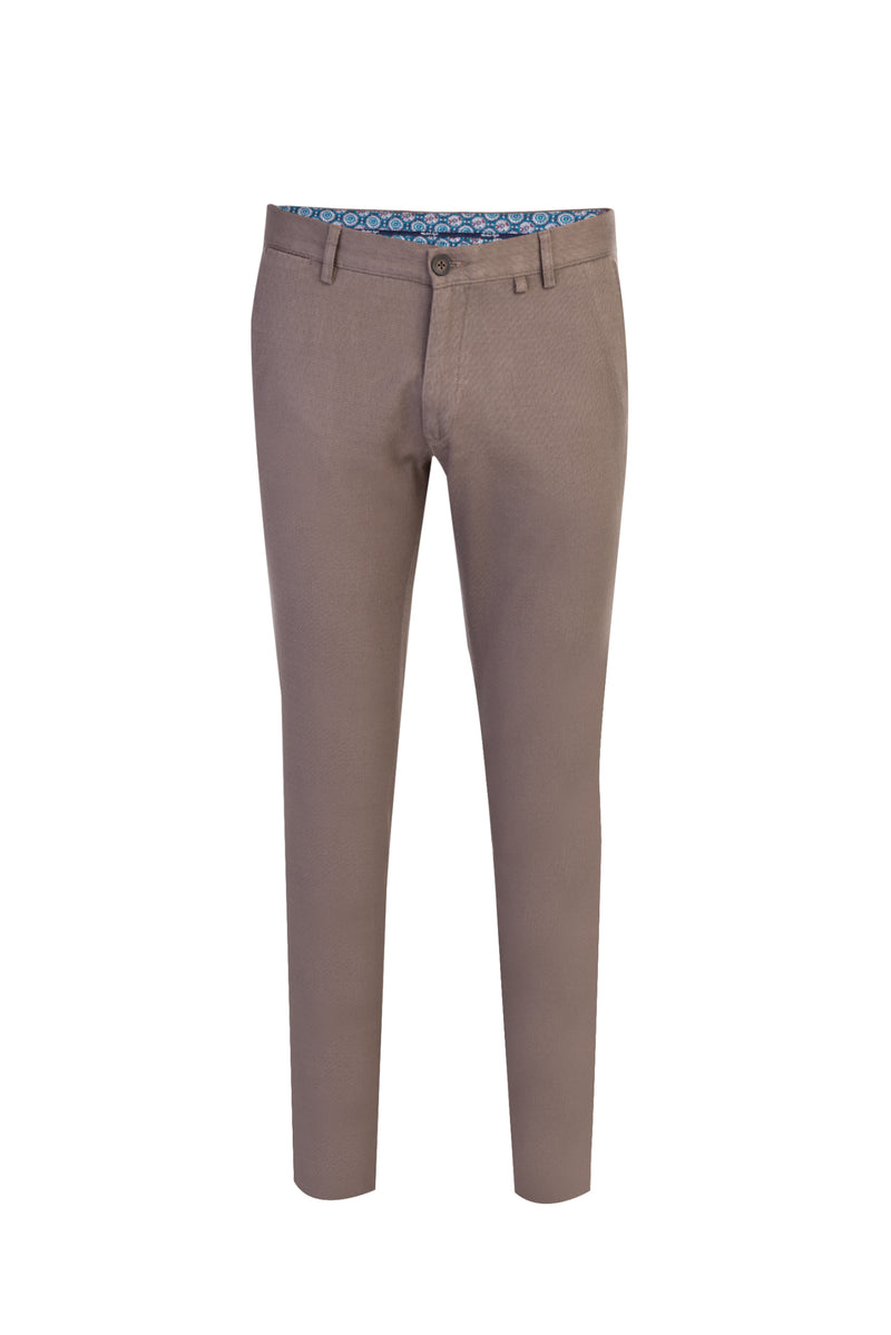 Haki Super Slim Fit Ekstra Dar Kesim Likralı Kanvas / Chino Pantolon