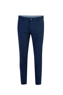 Koyu Mavi Super Slim Fit Ekstra Dar Kesim Likralı Kanvas / Chino Pantolon