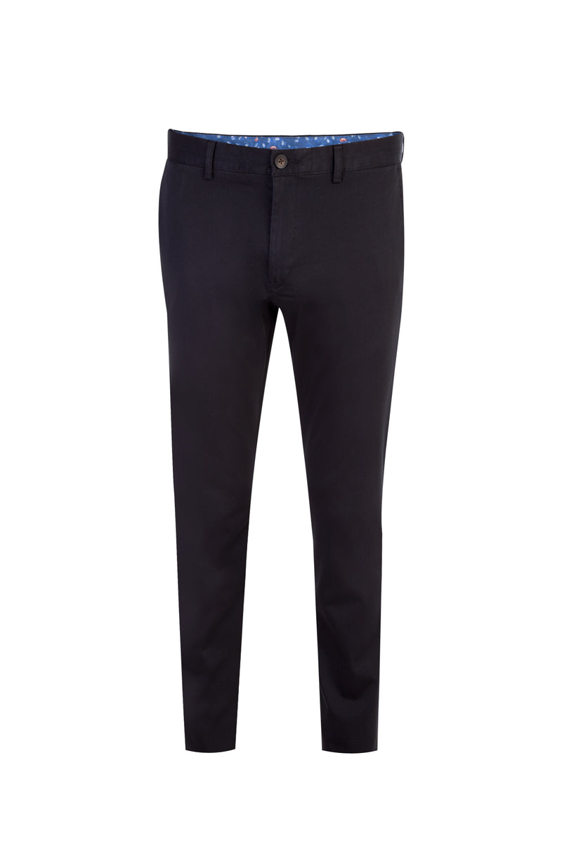 Siyah Relax Fit Rahat Kesim Likralı Kanvas / Chino Pantolon