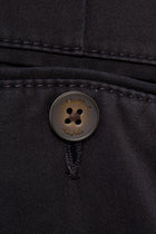 Siyah Regular Fit Likralı Kanvas / Chino Pantolon