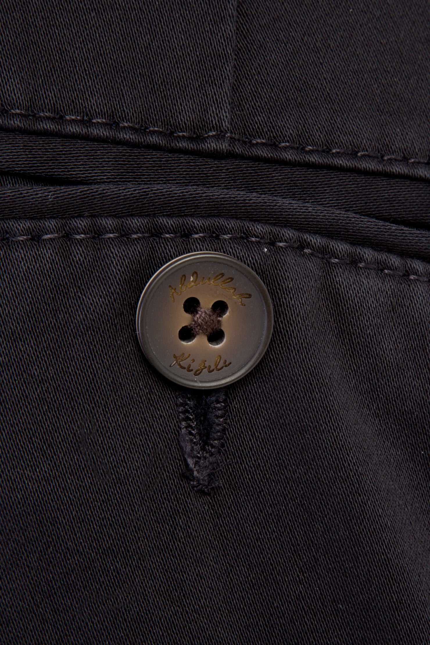 Siyah Regular Fit Likralı Kanvas / Chino Pantolon
