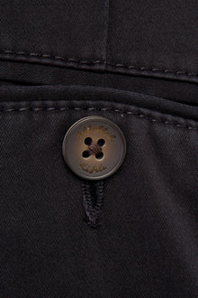 Siyah Regular Fit Likralı Kanvas / Chino Pantolon