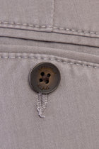 Açık Gri Slim Fit Dar Kesim Likralı Kanvas / Chino Pantolon