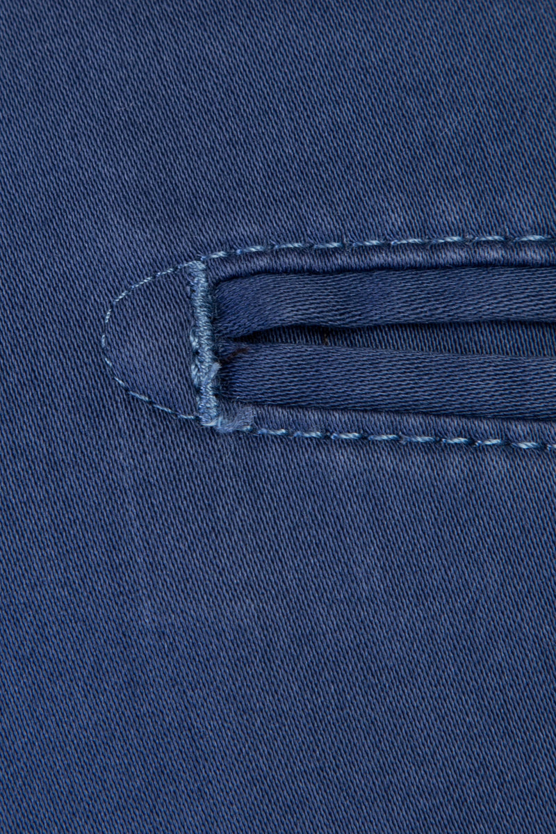 Mavi Relax Fit Rahat Kesim Likralı Kanvas / Chino Pantolon