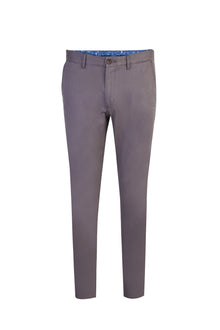 Orta Füme Relaxed Fit Rahat Kesim Likralı Kanvas / Chino Pantolon