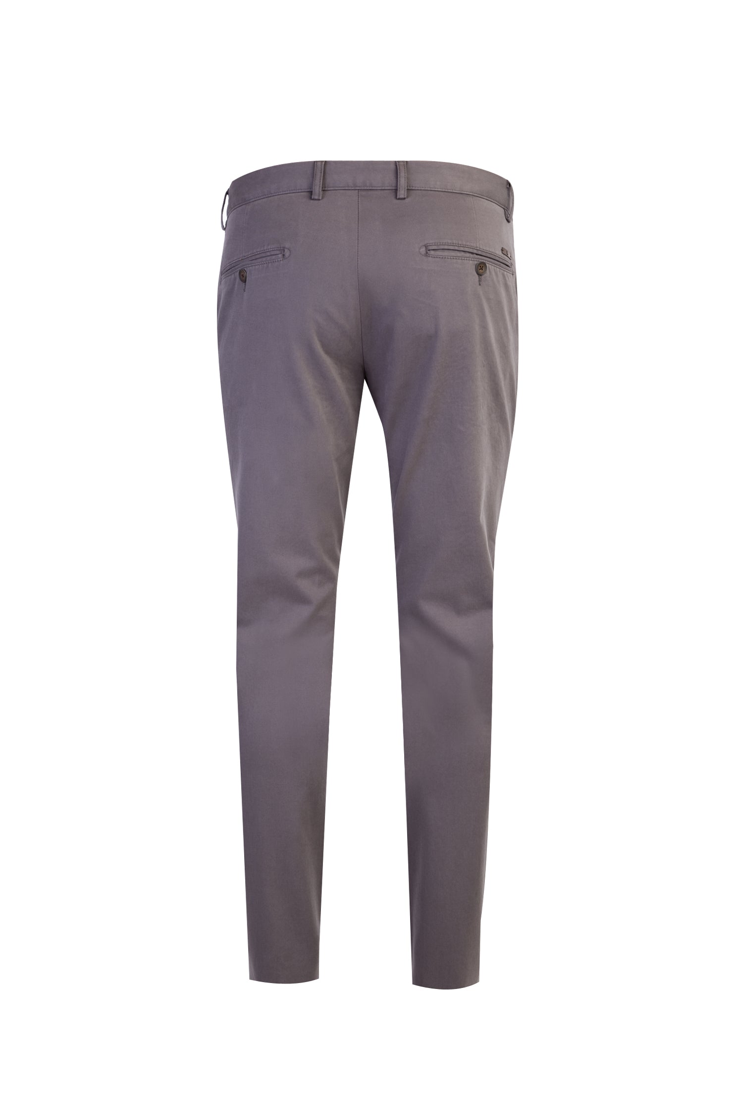 Orta Füme Relax Fit Rahat Kesim Likralı Kanvas / Chino Pantolon