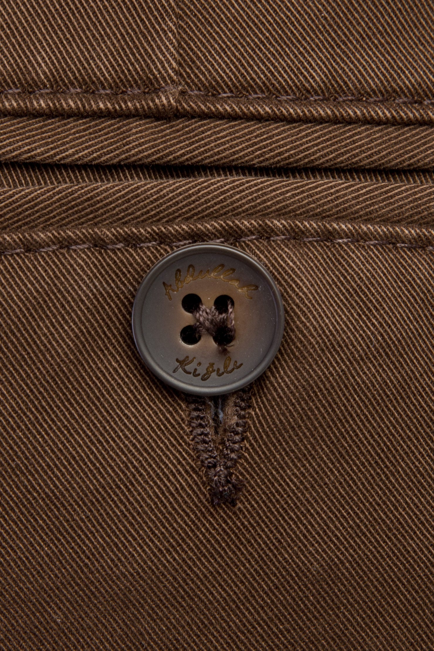 Kahve Regular Fit Likralı Kanvas / Chino Pantolon