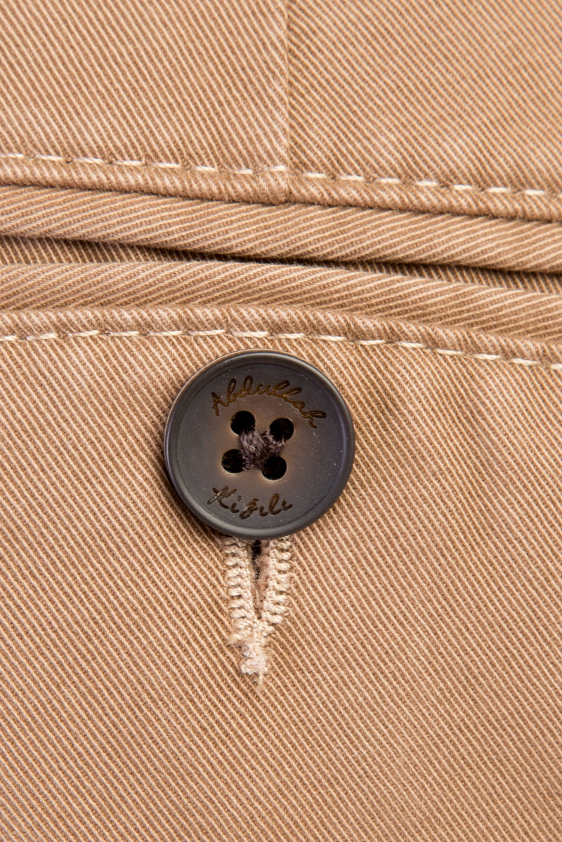 Açık Kahve - Camel Regular Fit Likralı Kanvas / Chino Pantolon