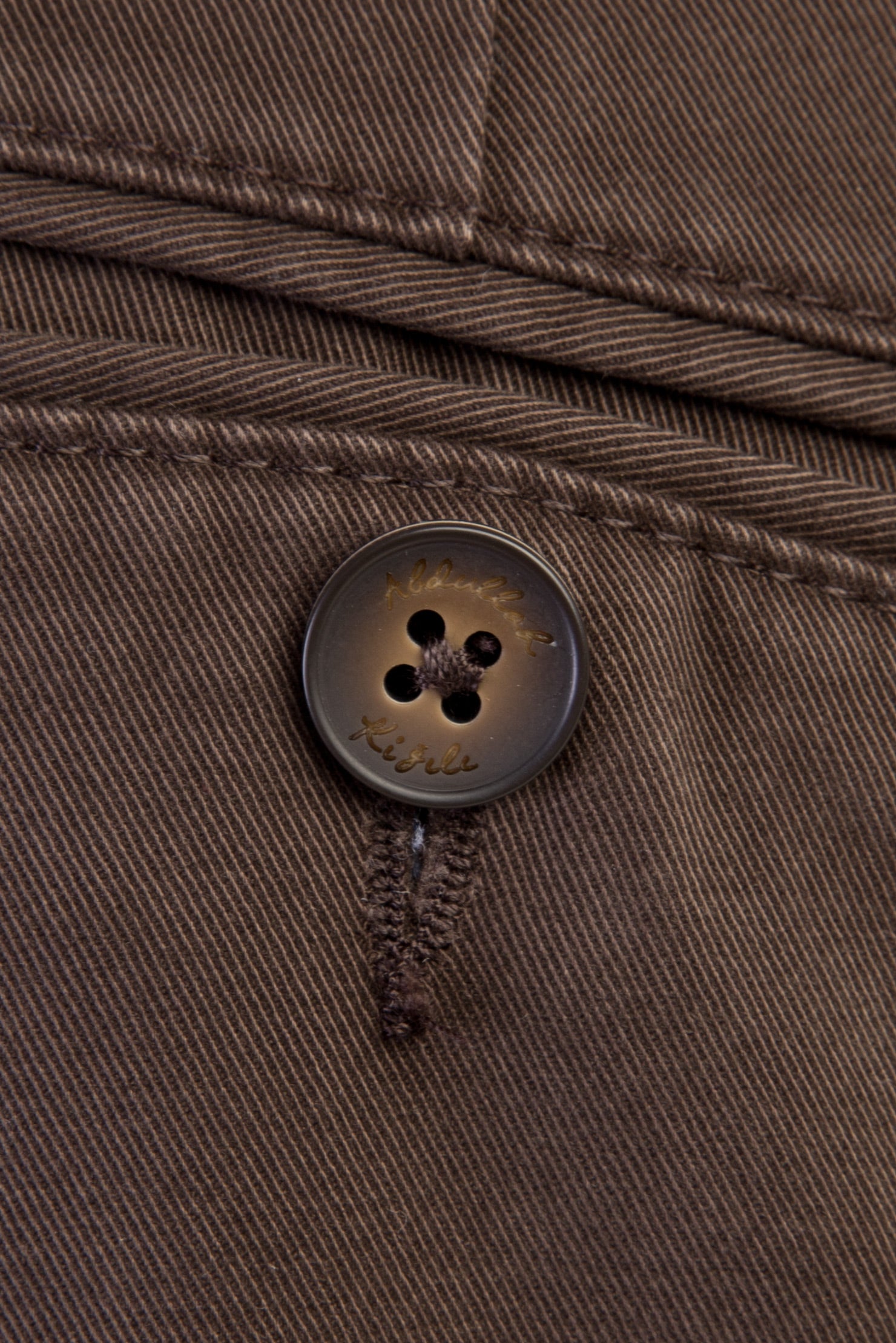 Koyu Kahve Regular Fit Likralı Kanvas / Chino Pantolon