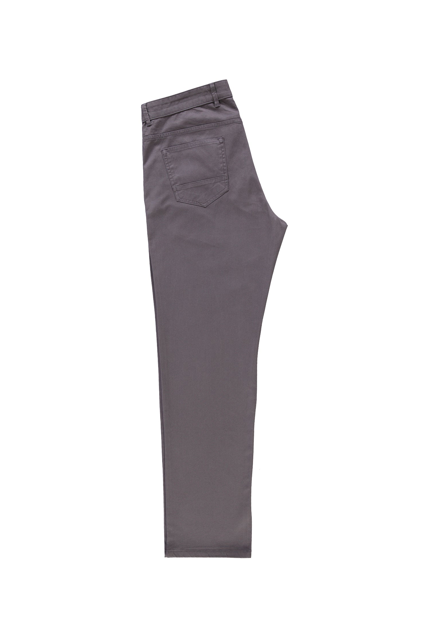 Füme Gri Relaxed Fit Rahat Kesim Desenli Likralı Kanvas / Chino Pantolon