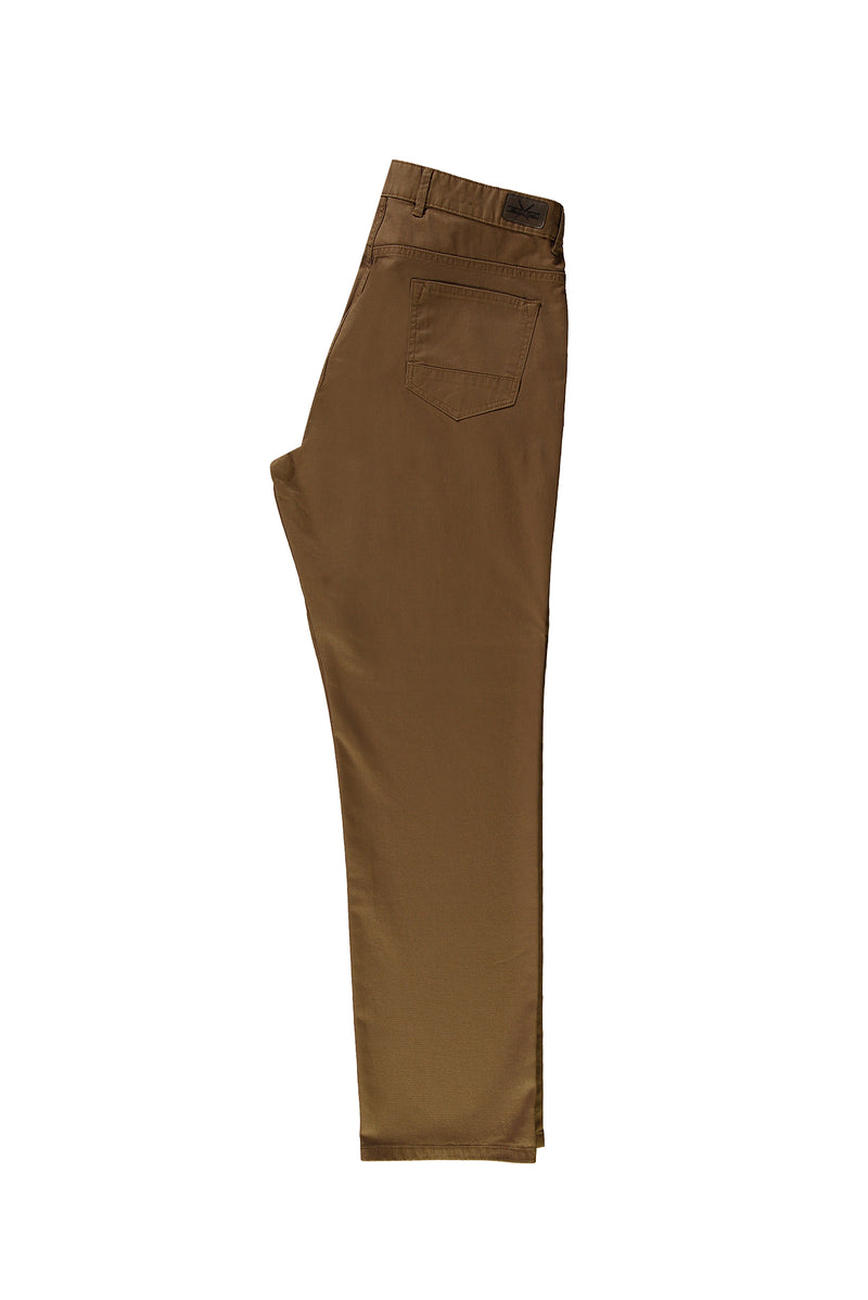 Taba Relaxed Fit Rahat Kesim Desenli Likralı Kanvas / Chino Pantolon