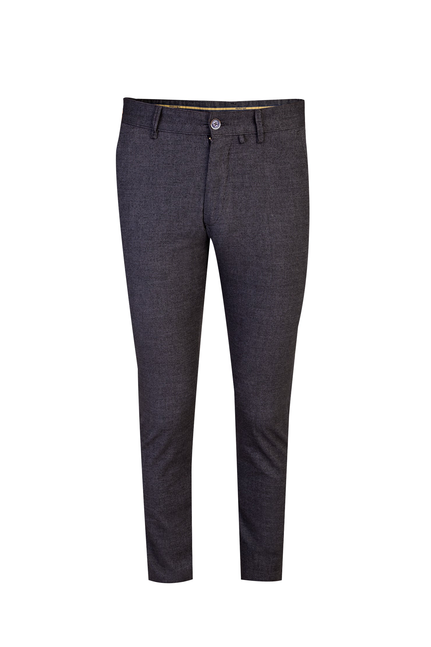 Füme Gri Slim Fit Dar Kesim Kuşgözü Likralı Kanvas / Chino Pantolon