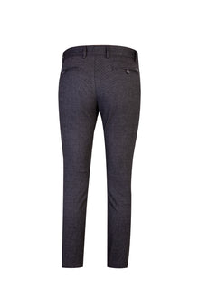 Füme Gri Slim Fit Dar Kesim Kuşgözü Likralı Kanvas / Chino Pantolon