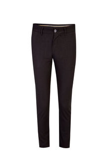 Koyu Kahve Regular Fit Kuşgözü Likralı Kanvas / Chino Pantolon