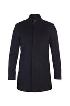 Lacivert Slim Fit Dar Kesim Ka?mir Kaban-Abdullah Ki??l?
