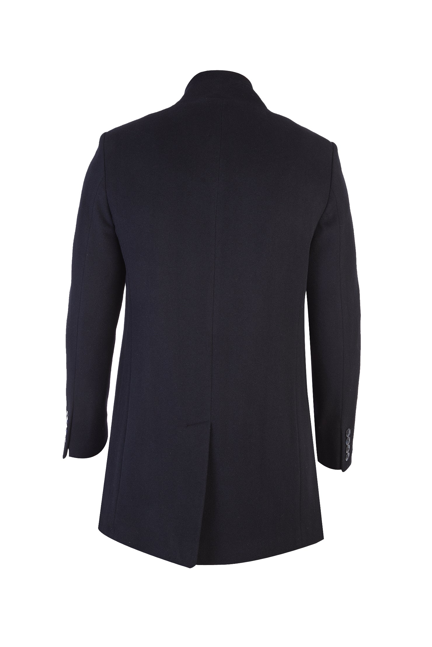 Lacivert Slim Fit Dar Kesim Ka?mir Kaban-Abdullah Ki??l?